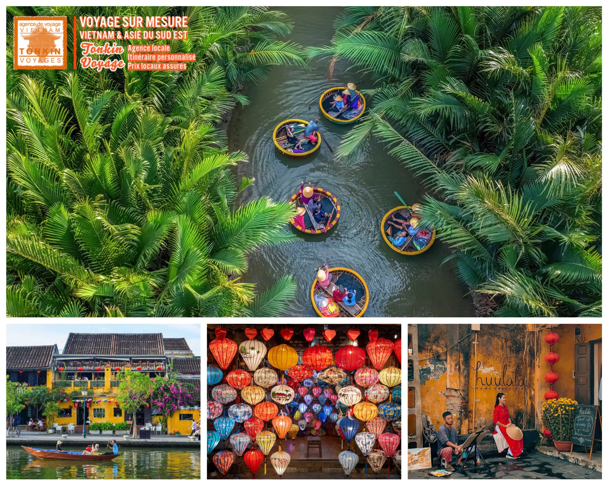 Les plus beaux endroits au Vietnam ancienne ville de Hoi An centre du Vietnam